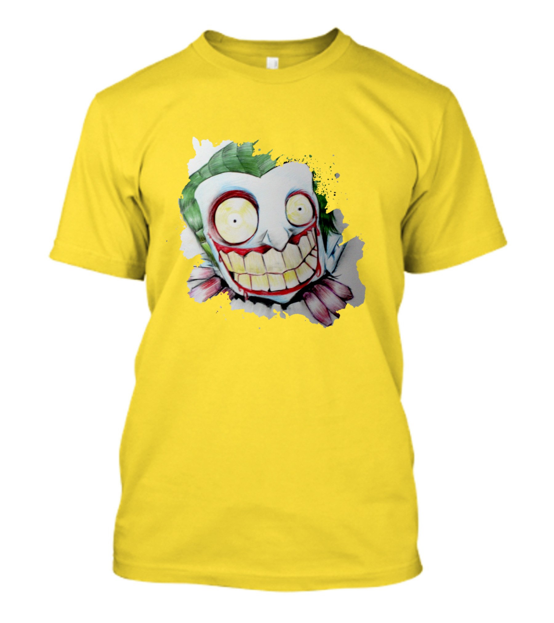 Funny Joker Crazy Cartoon Smile T-Shirt