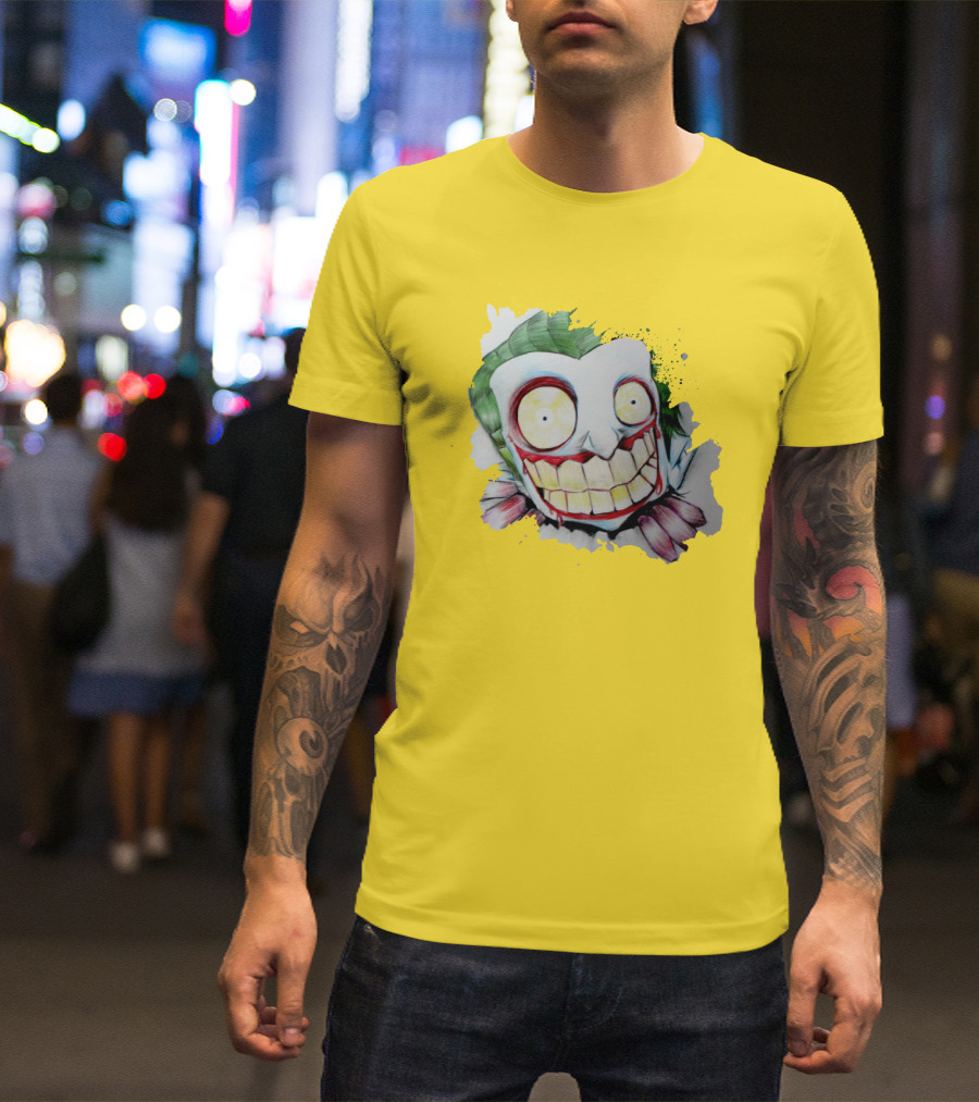 Funny Joker Crazy Cartoon Smile T-Shirt