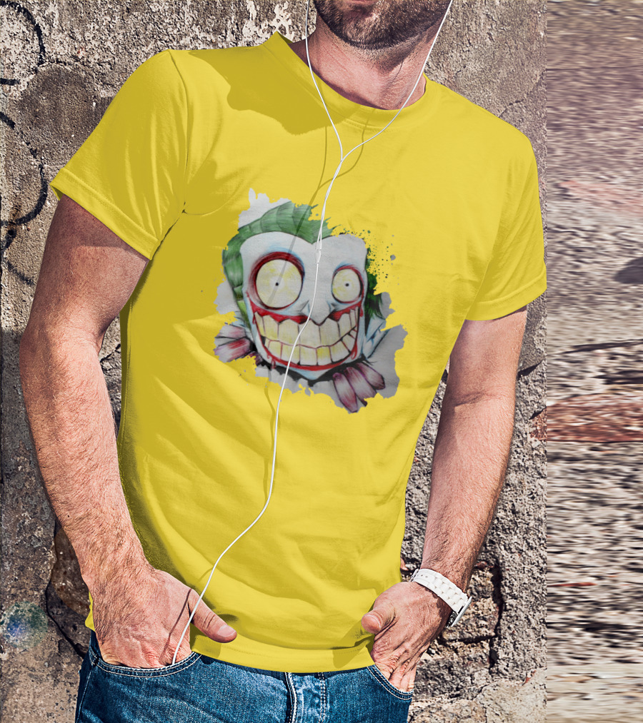 Funny Joker Crazy Cartoon Smile T-Shirt