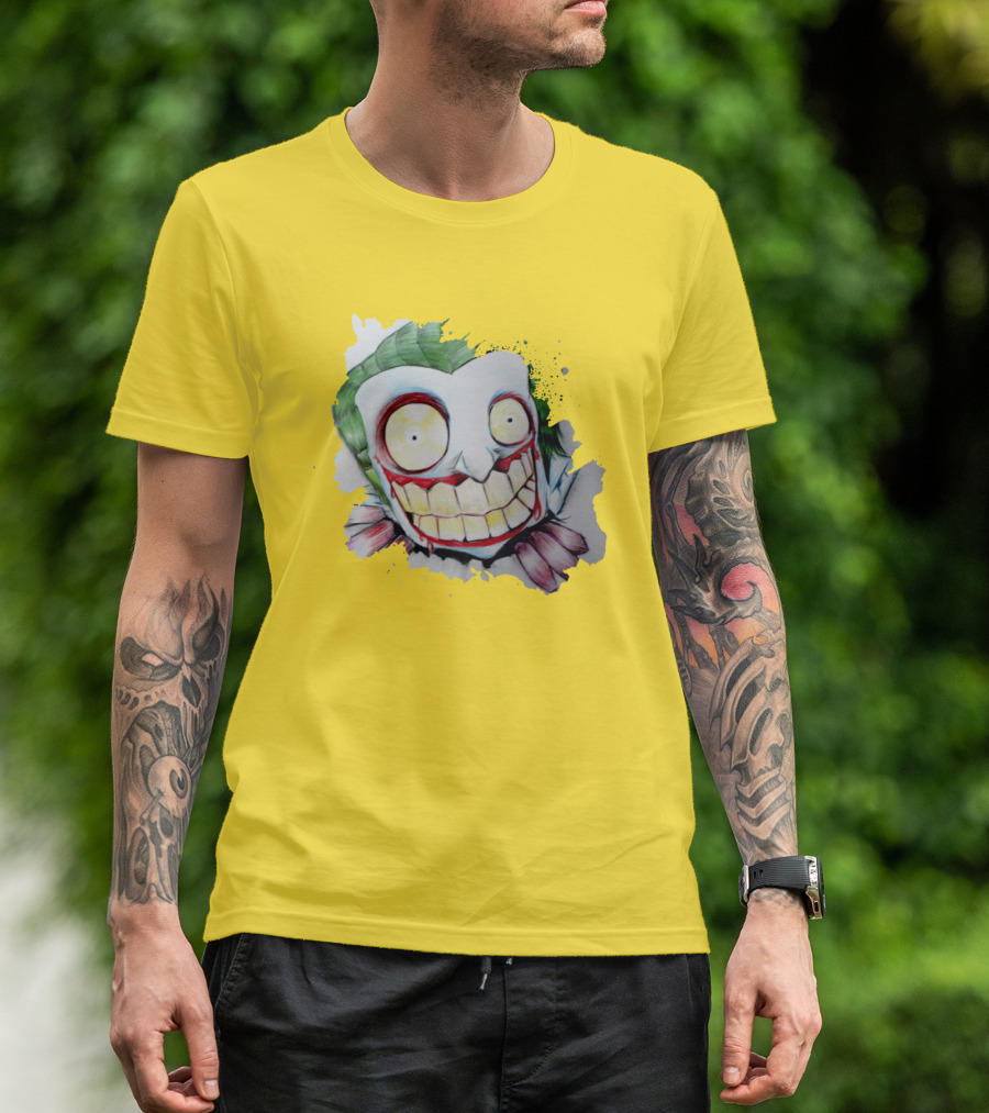 Funny Joker Crazy Cartoon Smile T-Shirt