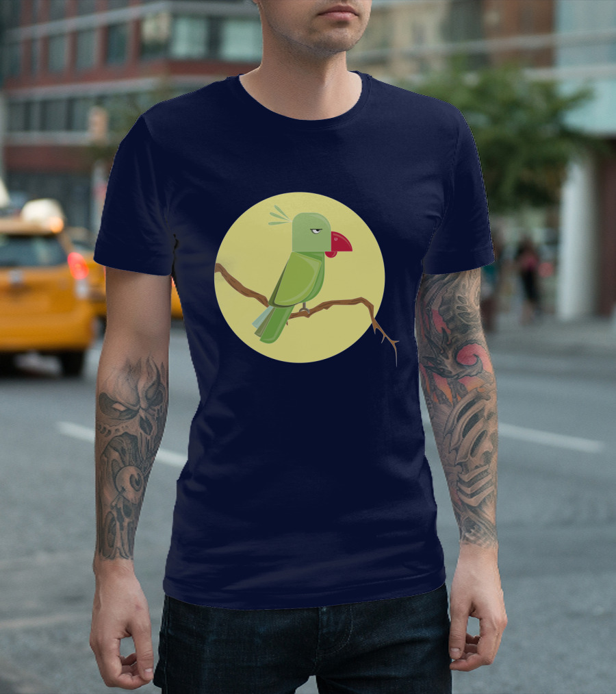 Angry Birds Parrot On Branch T-Shirt