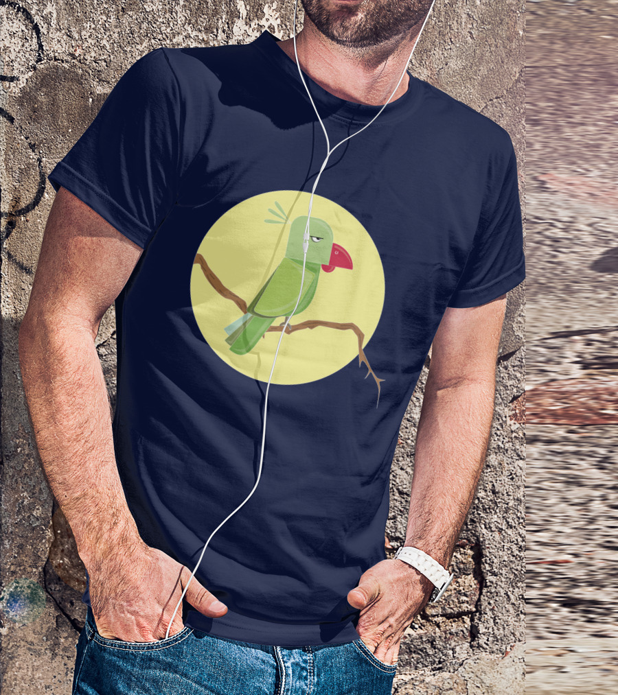 Angry Birds Parrot On Branch T-Shirt