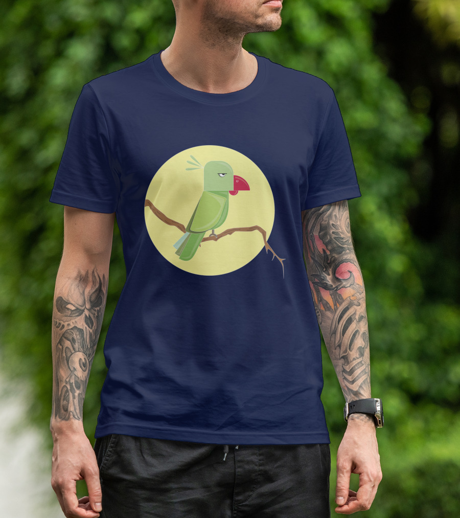 Angry Birds Parrot On Branch T-Shirt