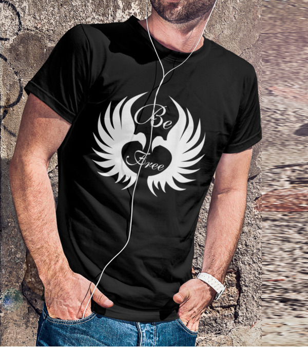Be Free Winged Heart Embrace Freedom T-Shirt