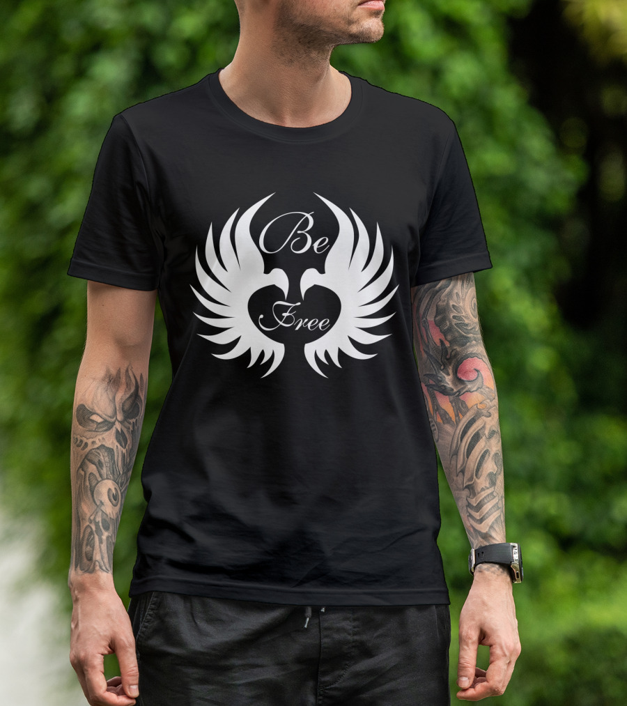 Be Free Winged Heart Embrace Freedom T-Shirt