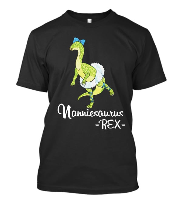 Nanniesaurus Rex Ballet Dancer Dinosaurs T-Shirt