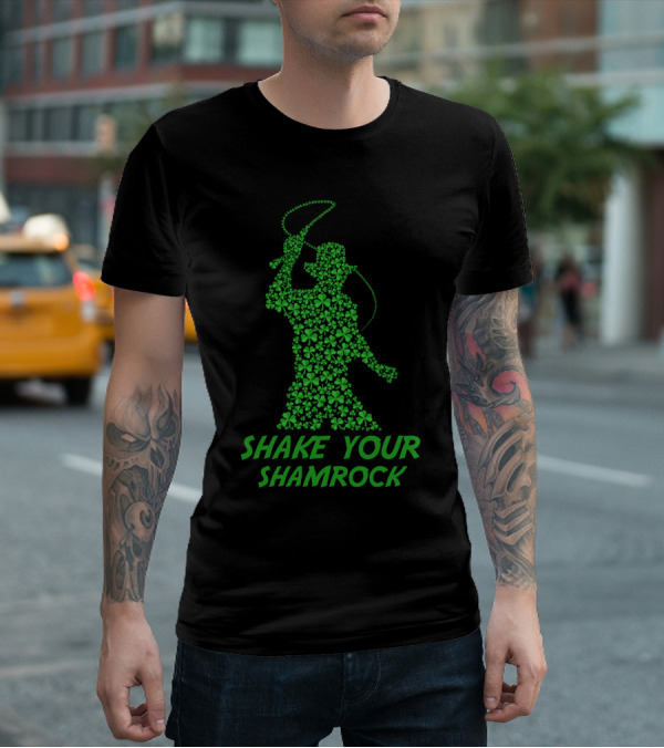 Indiana Jones Shake Your Shamrock St Patrick's Day T-Shirt