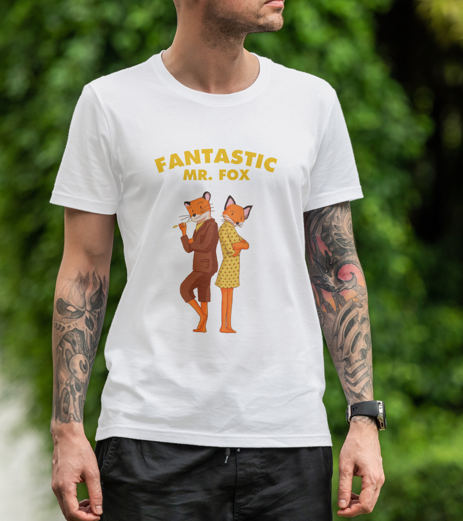 FANTASTIC MR. FOX Cartoon Characters T-Shirt