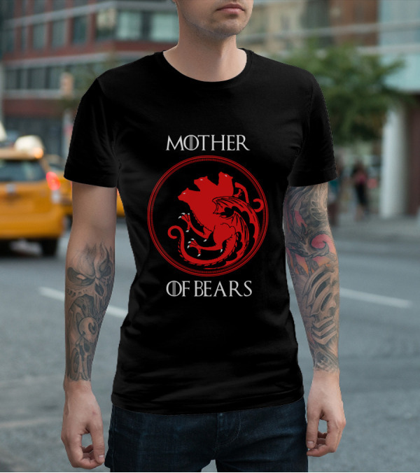 Mother Of Bears Three-Headed Serpent Emblem T-Shirt