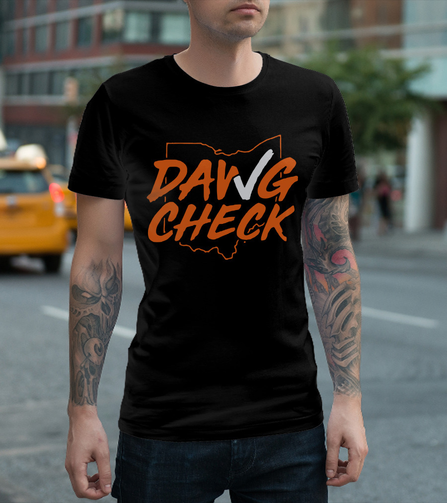 Dawg Check Cleveland Brown Ohio Football T-Shirt
