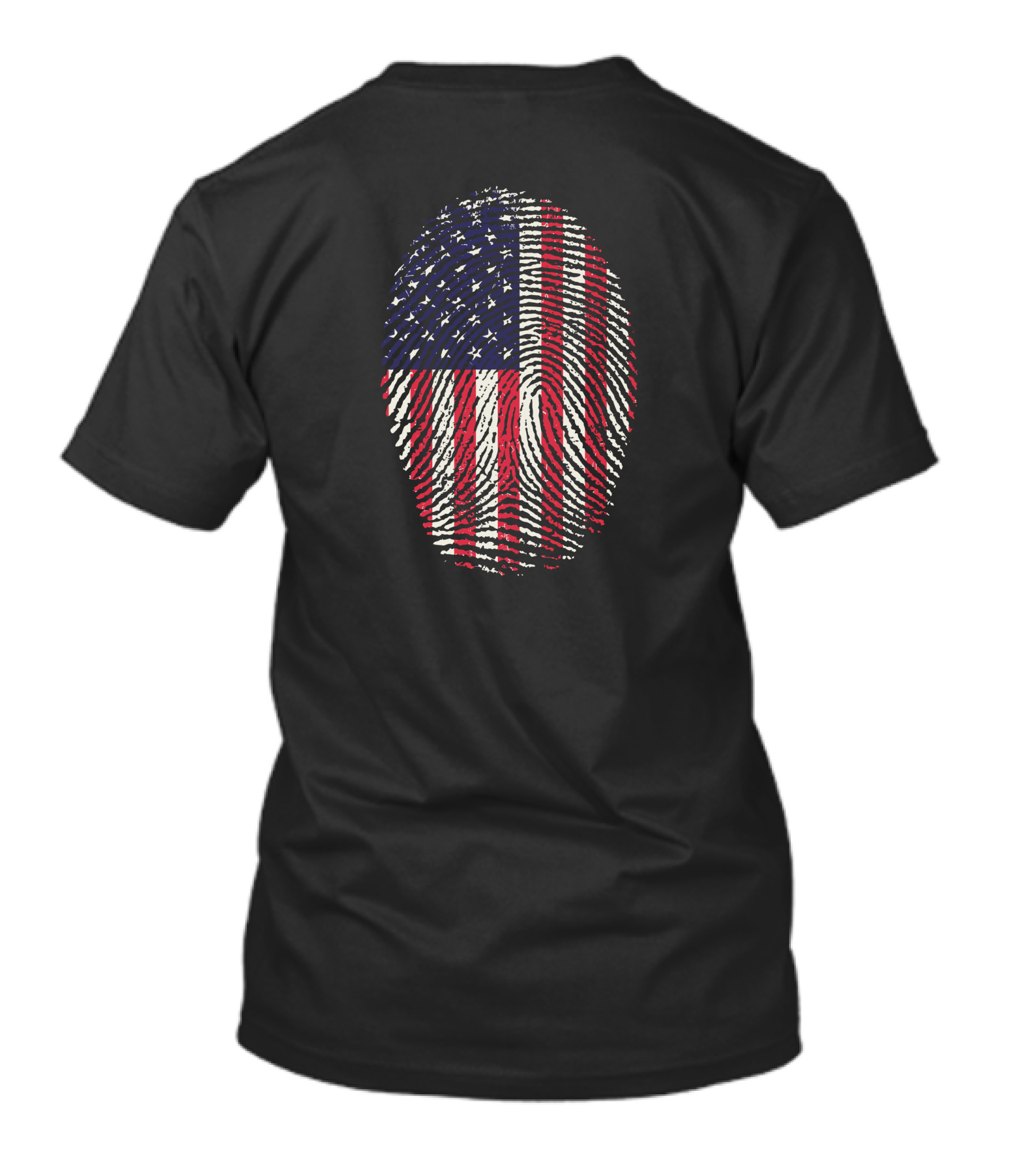 4th Of July Fingerprint American Flag T-Shirt