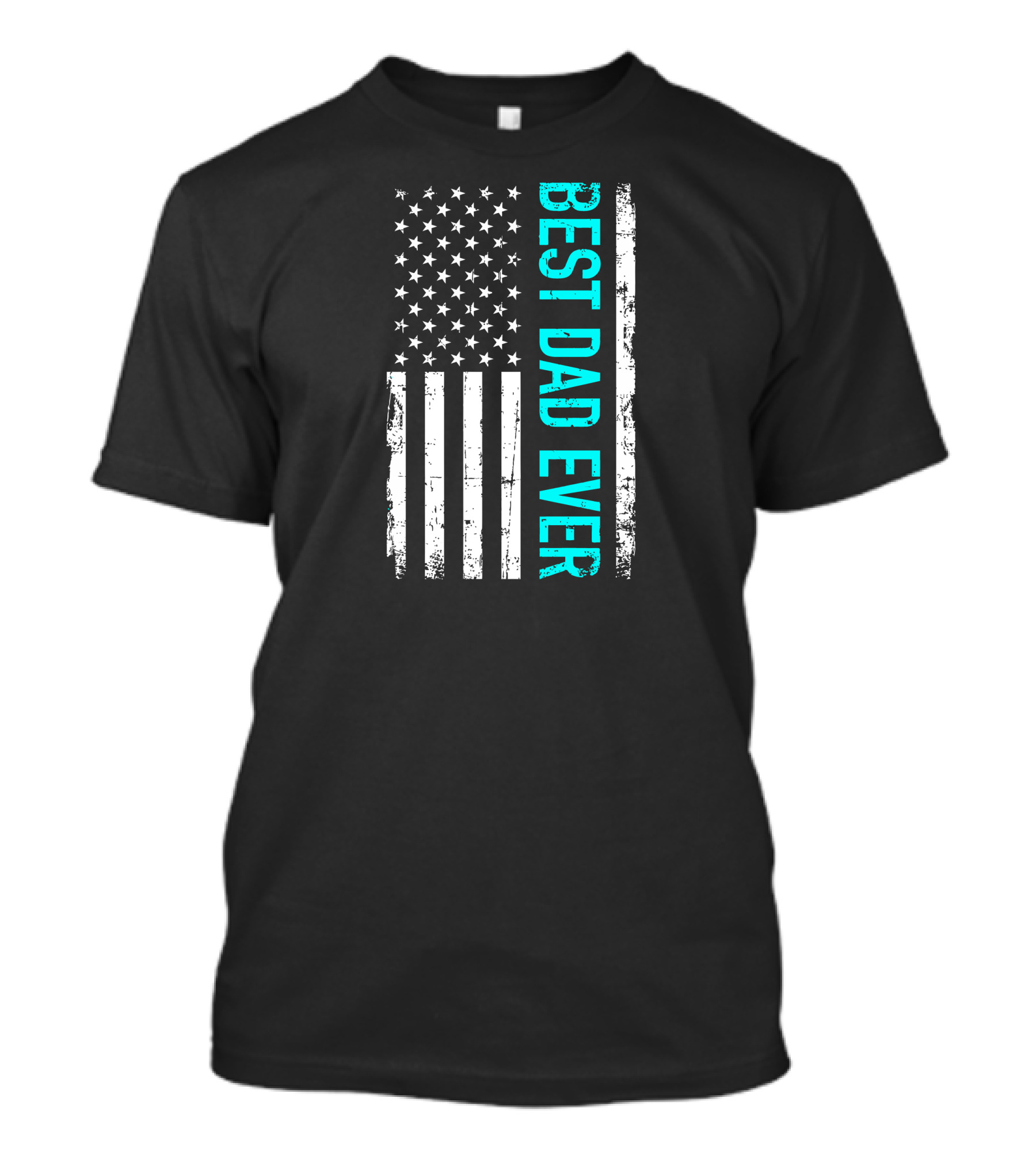 Best Dad Ever US American Flag T-Shirt