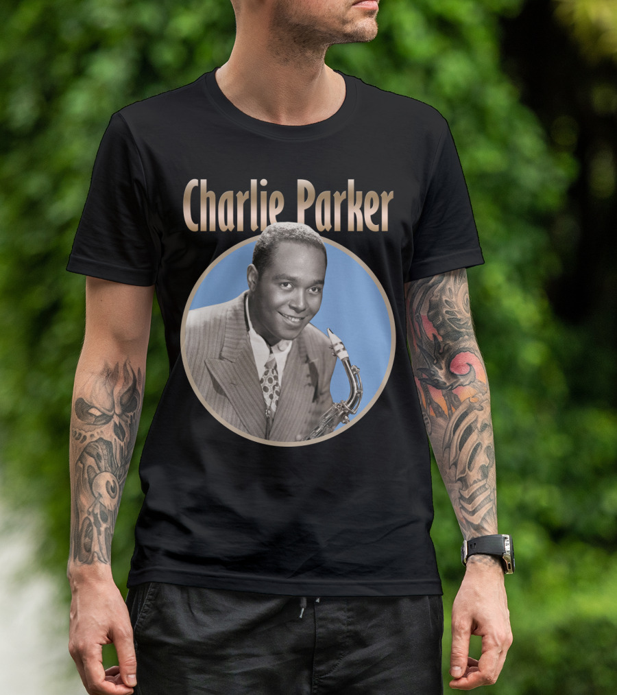 Charlie Parker Jazz Saxophone Legend Vintage T-Shirt