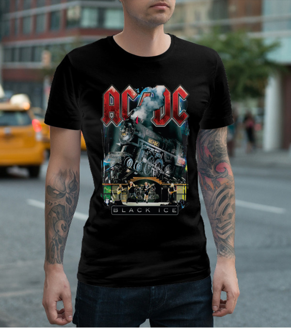 AC/DC Black Ice Train And Live Performance T-Shirt