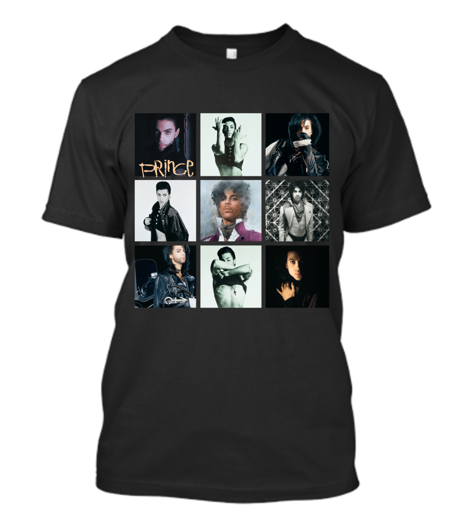 Prince Iconic Album Collection Collage: The Very Best Imagery T-Shirt