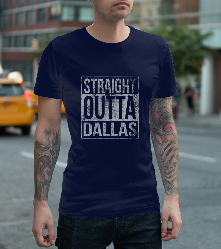 Straight Outta Dallas Retro Urban T-Shirt