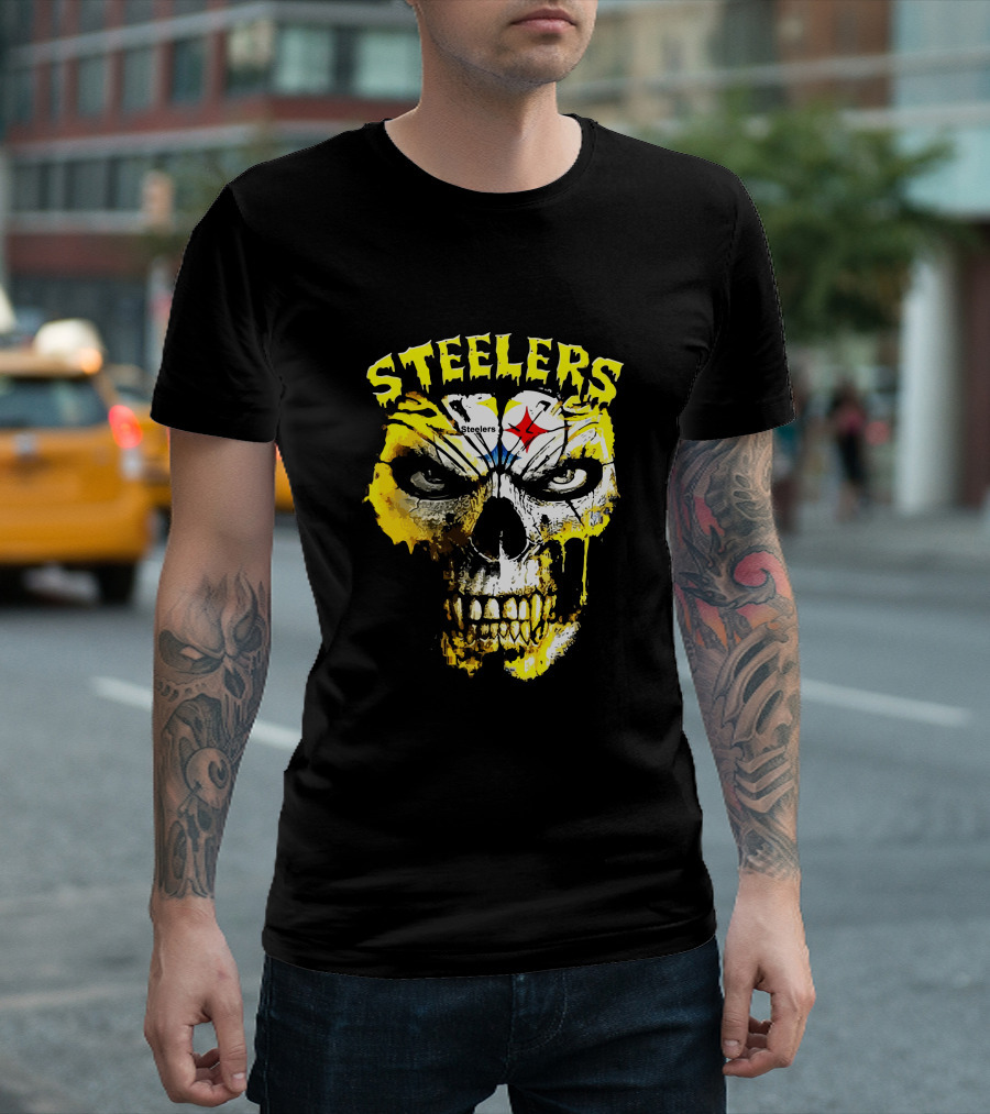 Steelers Skull Fan Icon T-Shirt
