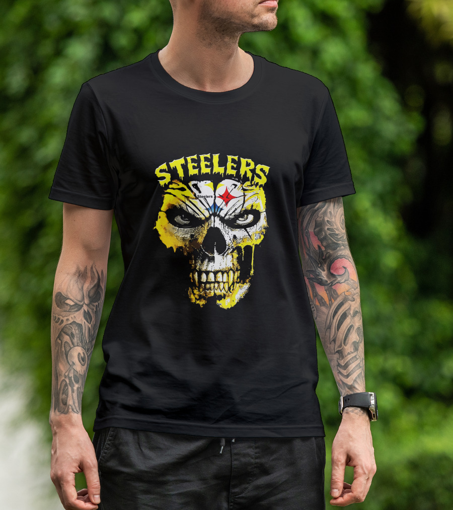 Steelers Skull Fan Icon T-Shirt