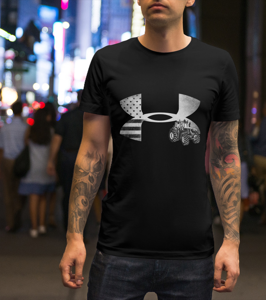 Under Armour Tractor American Flag T-Shirt