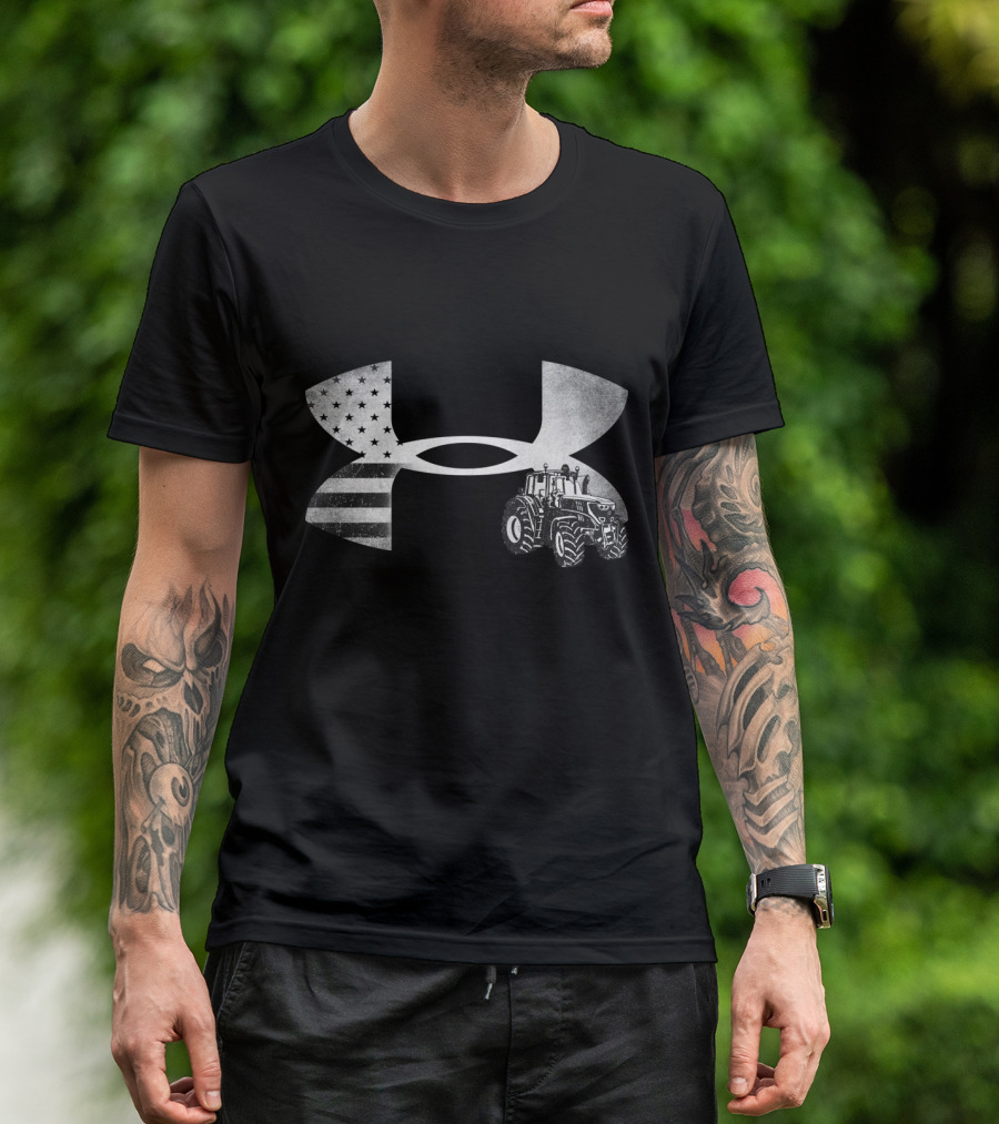 Under Armour Tractor American Flag T-Shirt