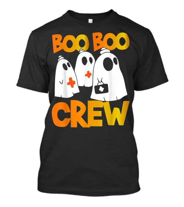 Boo Boo Crew Nurse Ghost Halloween T-Shirt