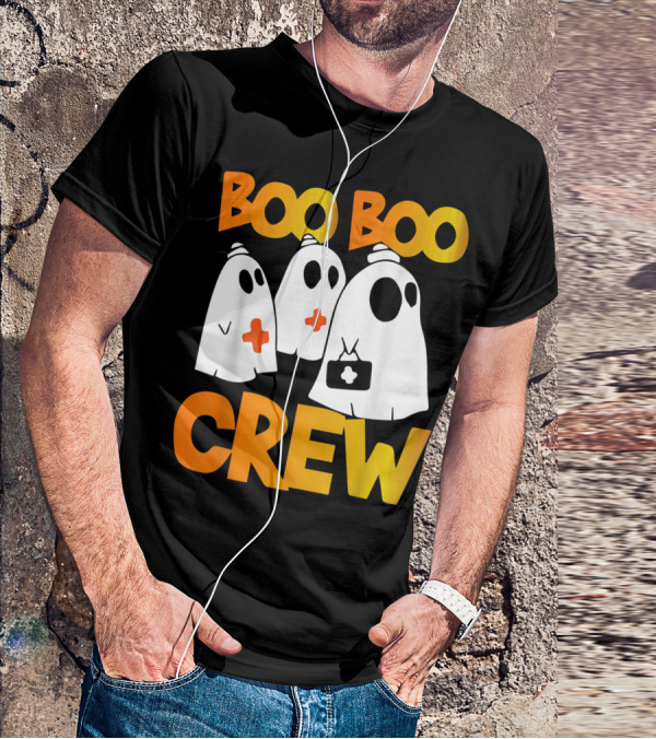 Boo Boo Crew Nurse Ghost Halloween T-Shirt