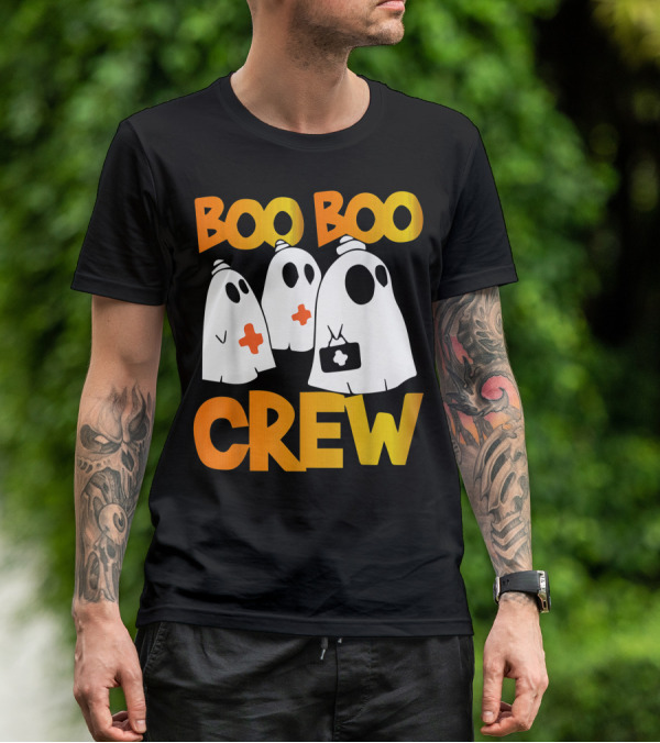 Boo Boo Crew Nurse Ghost Halloween T-Shirt