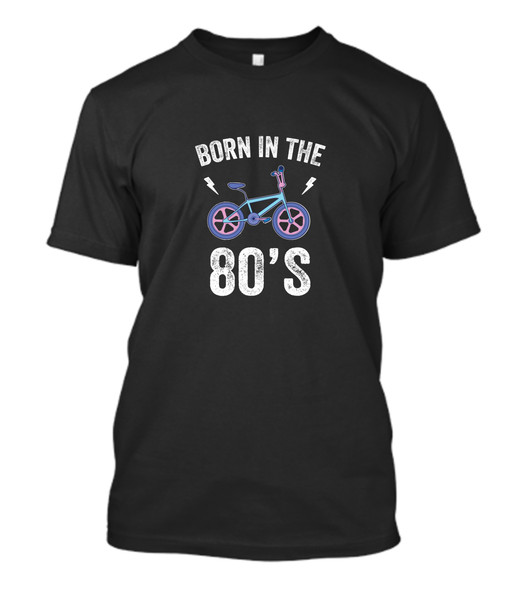 Born In The 80's Retro Bicycle 1980s Nostalgia Bike T-Shirt