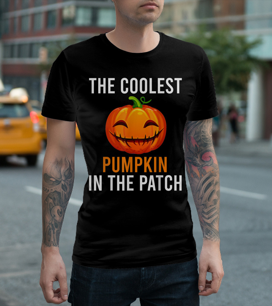 The Coolest Smiling Pumpkin In the Patch T-Shirt