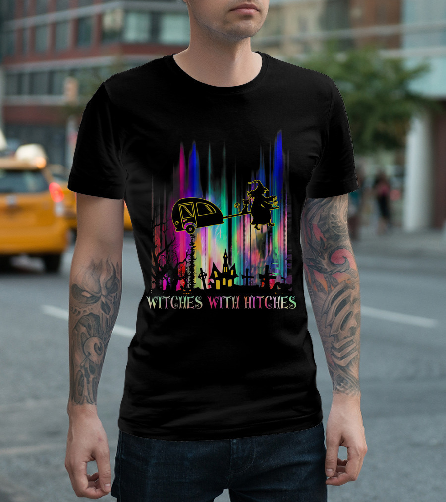 Witches With Hitches Camping Halloween Holiday Spectacle T-Shirt