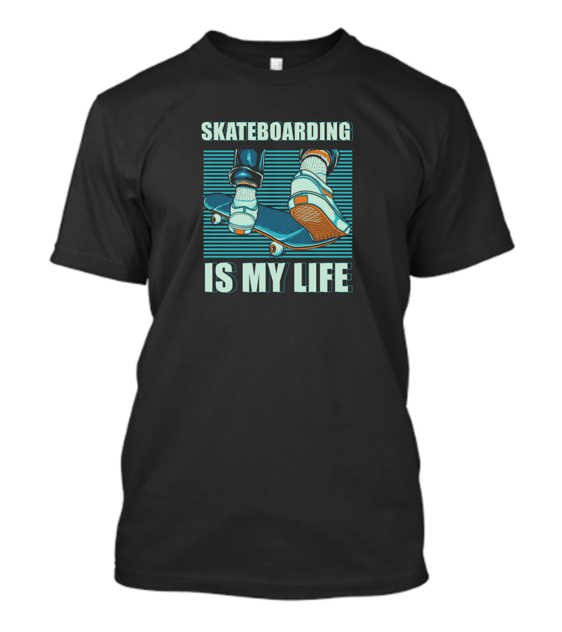 Skateboarding Is My Life Skateboard Lifestyle Freestyle Skateboarding T-Shirt