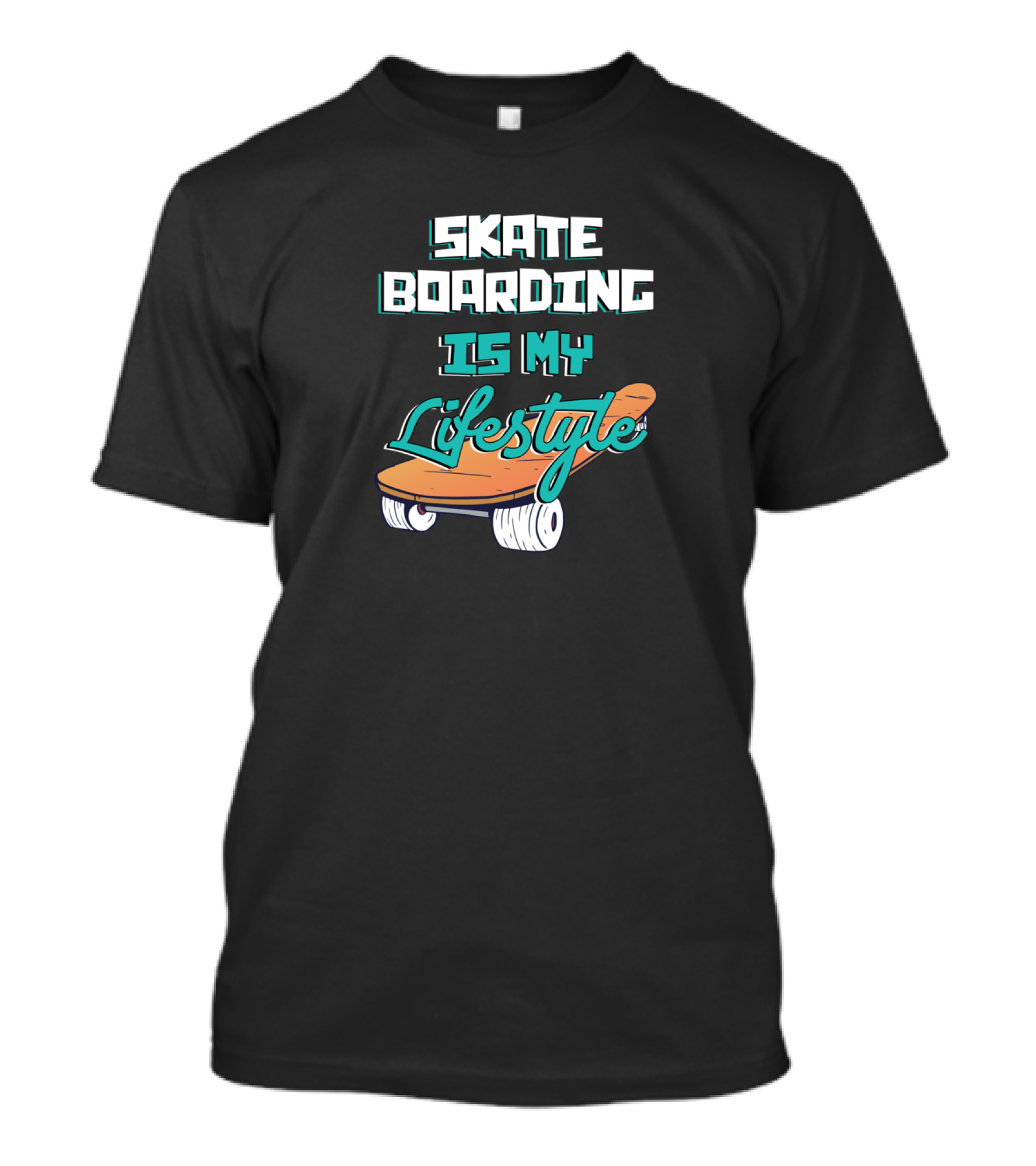 Skateboarding Is My Lifestyle Life Skating Board T-Shirt