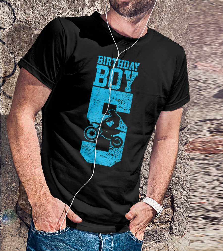 Birthday Boy 5 Motocross Dirt Bike T-Shirt