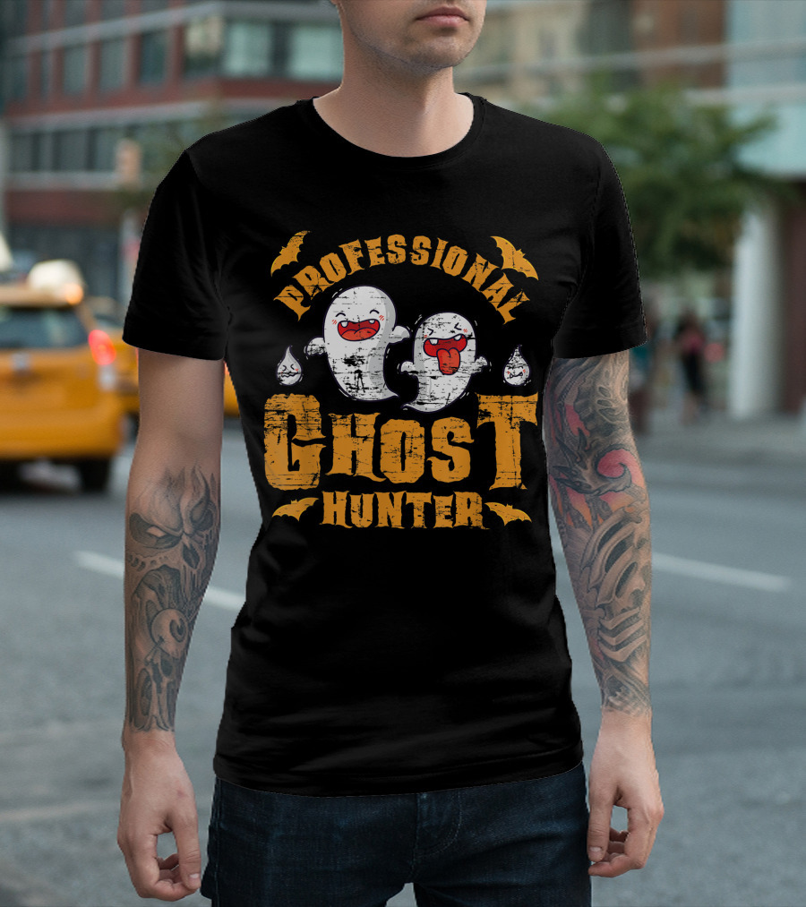 Professional Ghost Hunter Funny Spooky T-Shirt