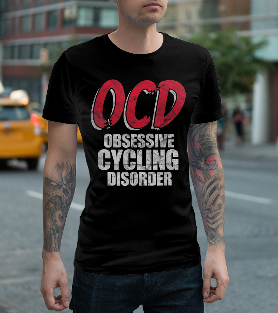 OCD Obsessive Cycling Disorder Funny Bike Cycling Biking Basic T-Shirt