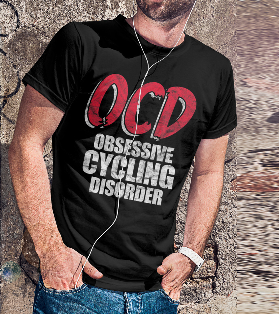OCD Obsessive Cycling Disorder Funny Bike Cycling Biking Basic T-Shirt