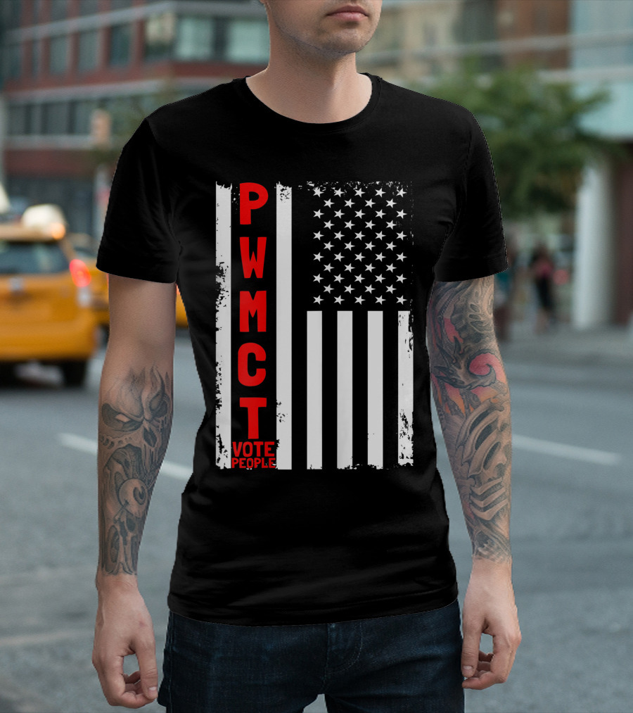 PWMCT Vote People American Flag Trump T-Shirt