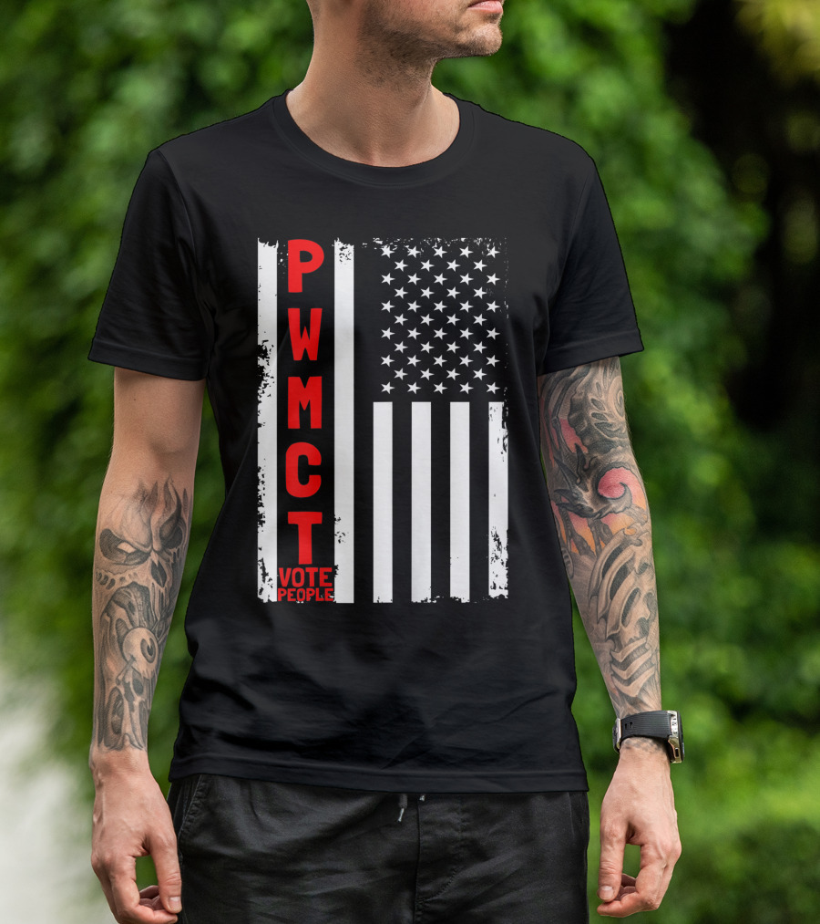 PWMCT Vote People American Flag Trump T-Shirt