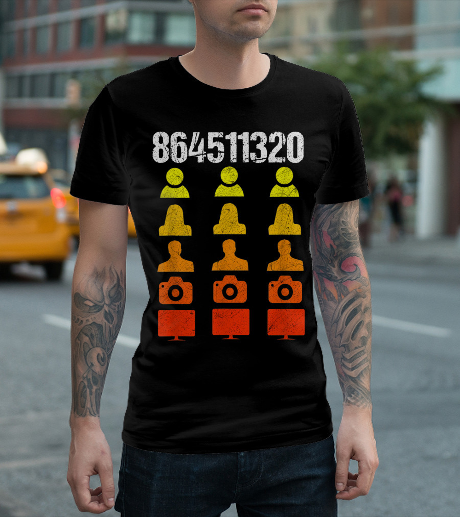 864511320 Person Woman Man Camera TV Trump T-Shirt