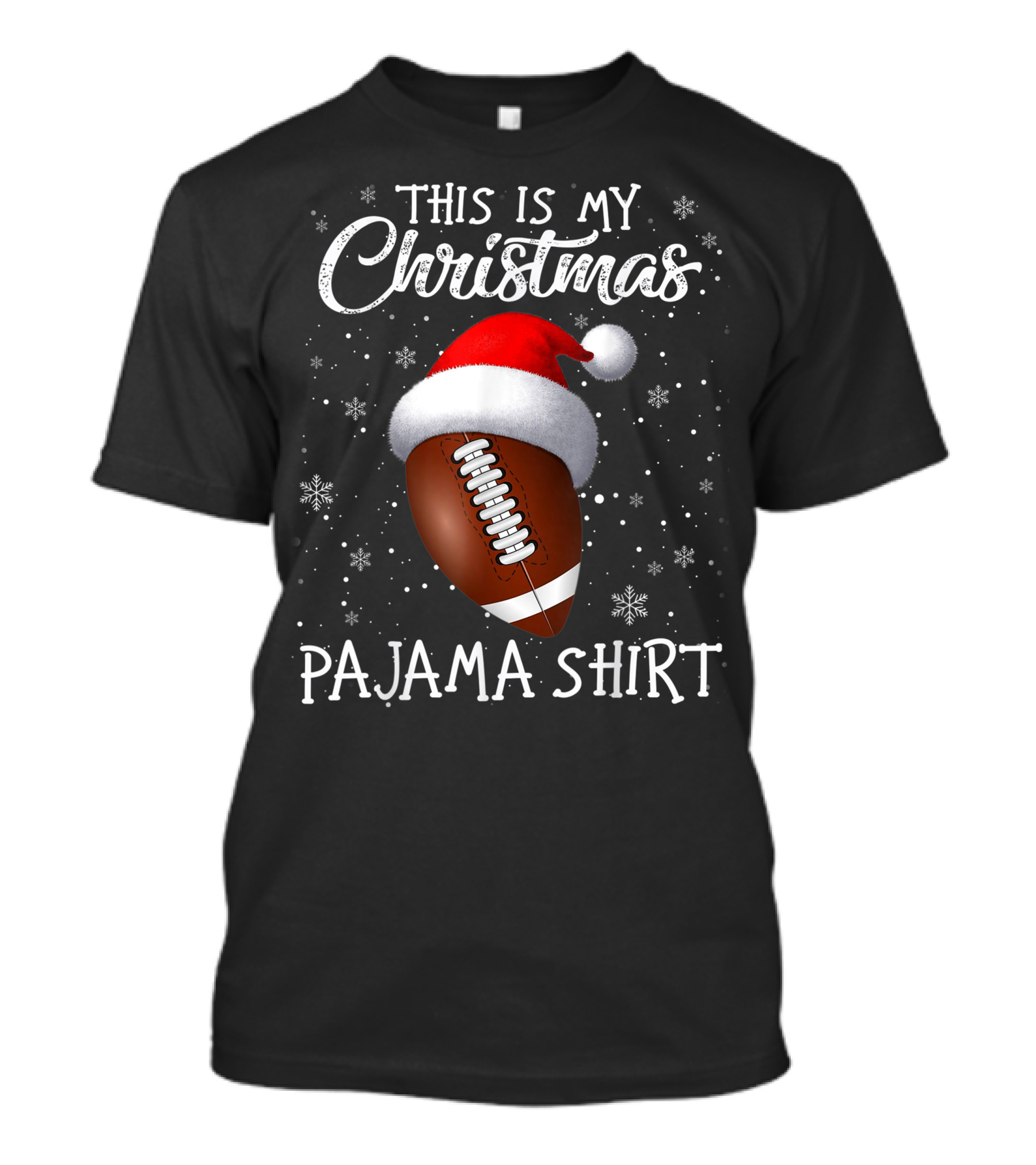 This Is My Christmas Pajama Shirt Football Lover T-Shirt