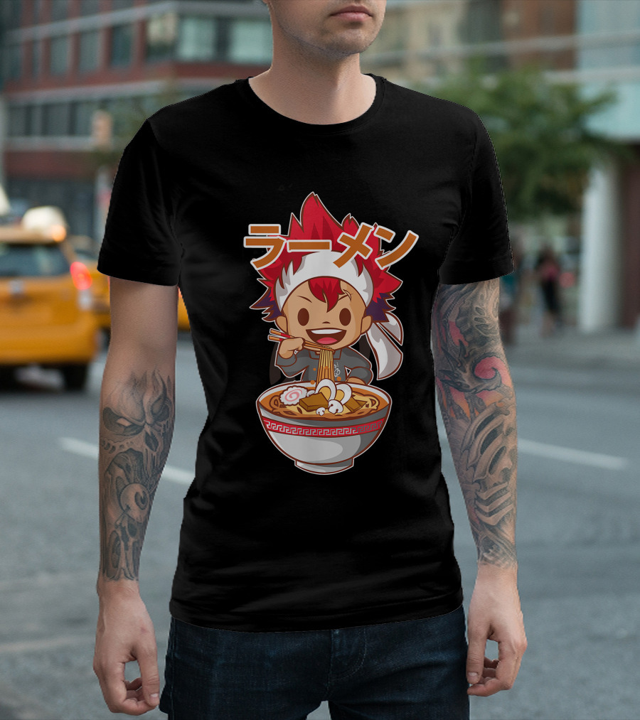 Ramen Anime Character Eating Noodles T-Shirt