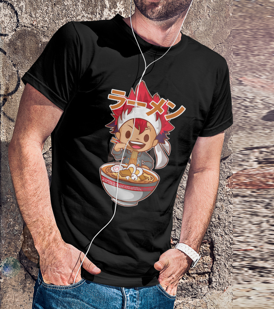 Ramen Anime Character Eating Noodles T-Shirt