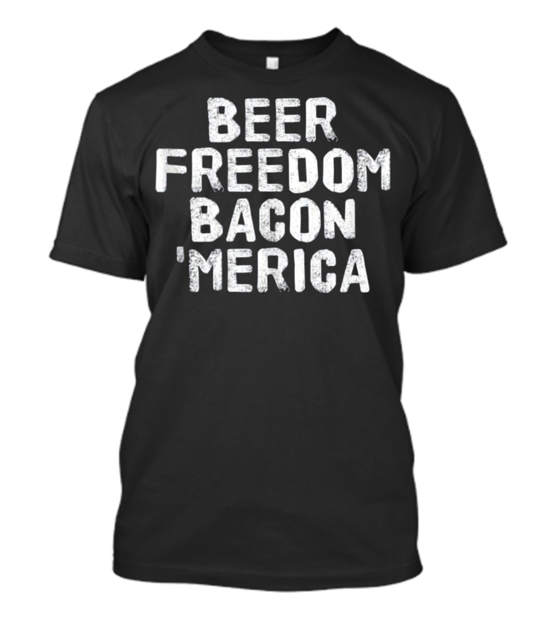 Beer Freedom Bacon 'Merica Patriotic T-Shirt
