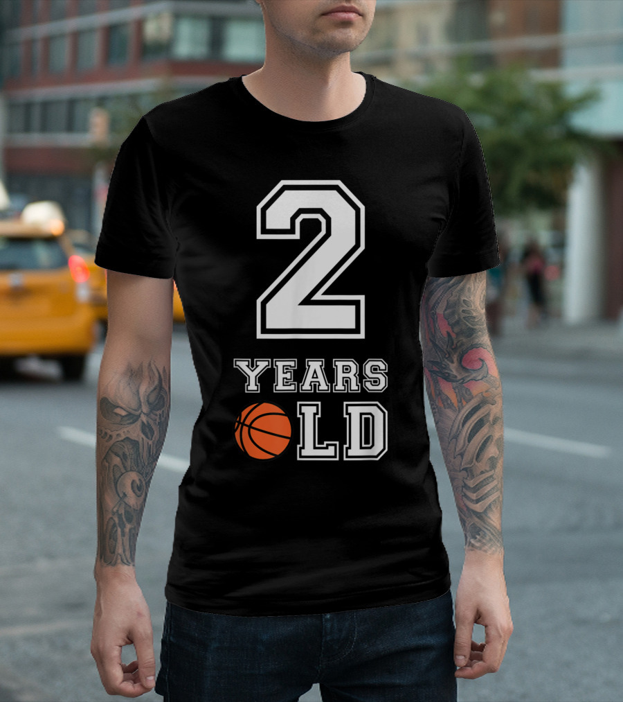 2 Years Old Basketball Birthday Boys Sports T-Shirt