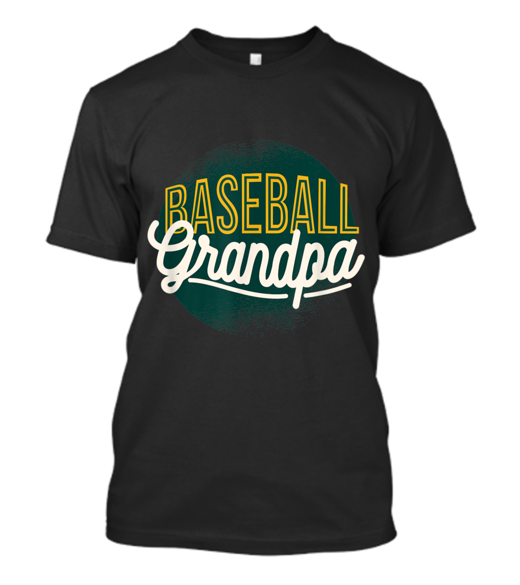 Baseball Grandpa Classic Circle Emblem T-Shirt