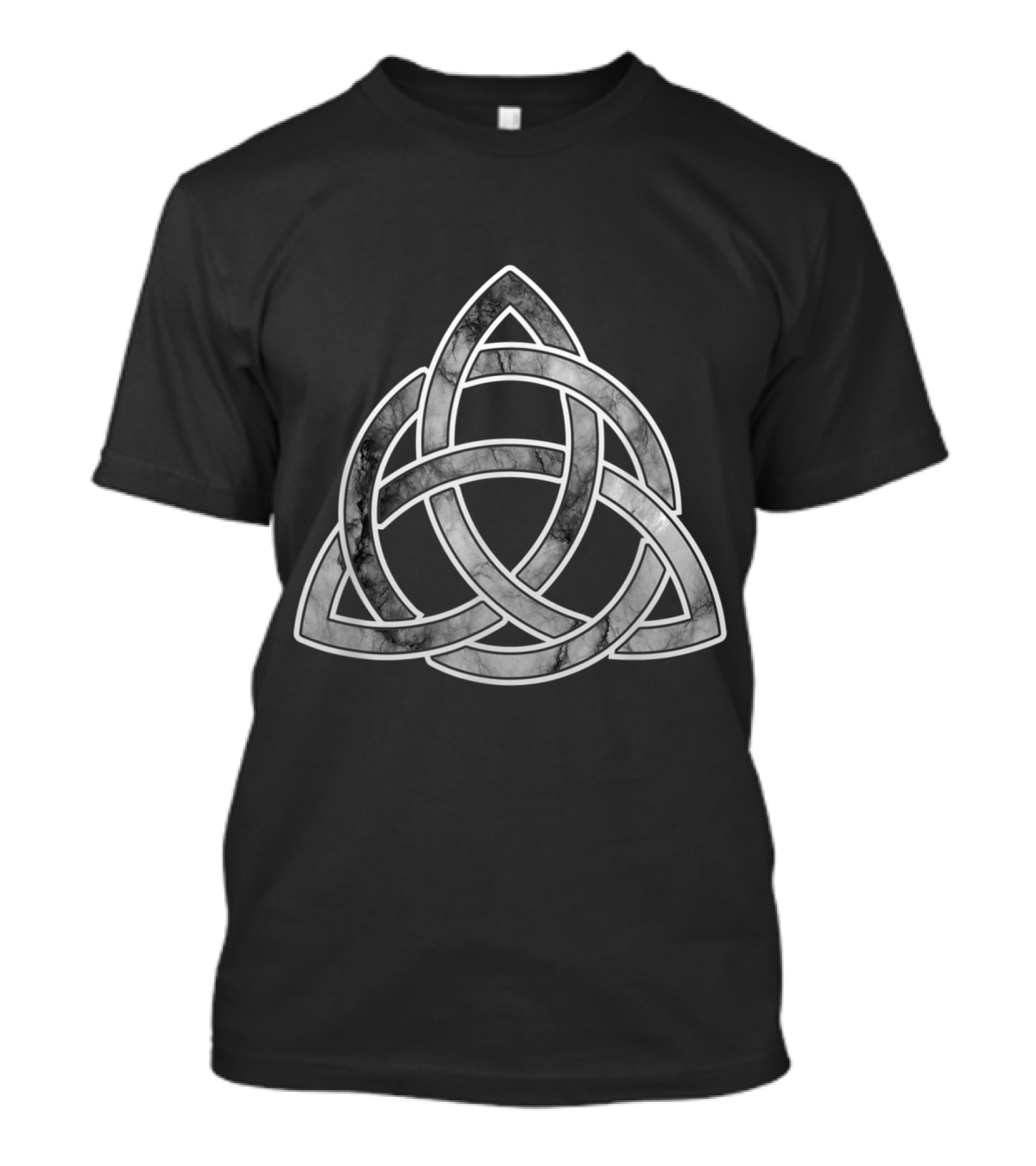 Celtic Irish Trinity Knot Symbol Marble T-Shirt