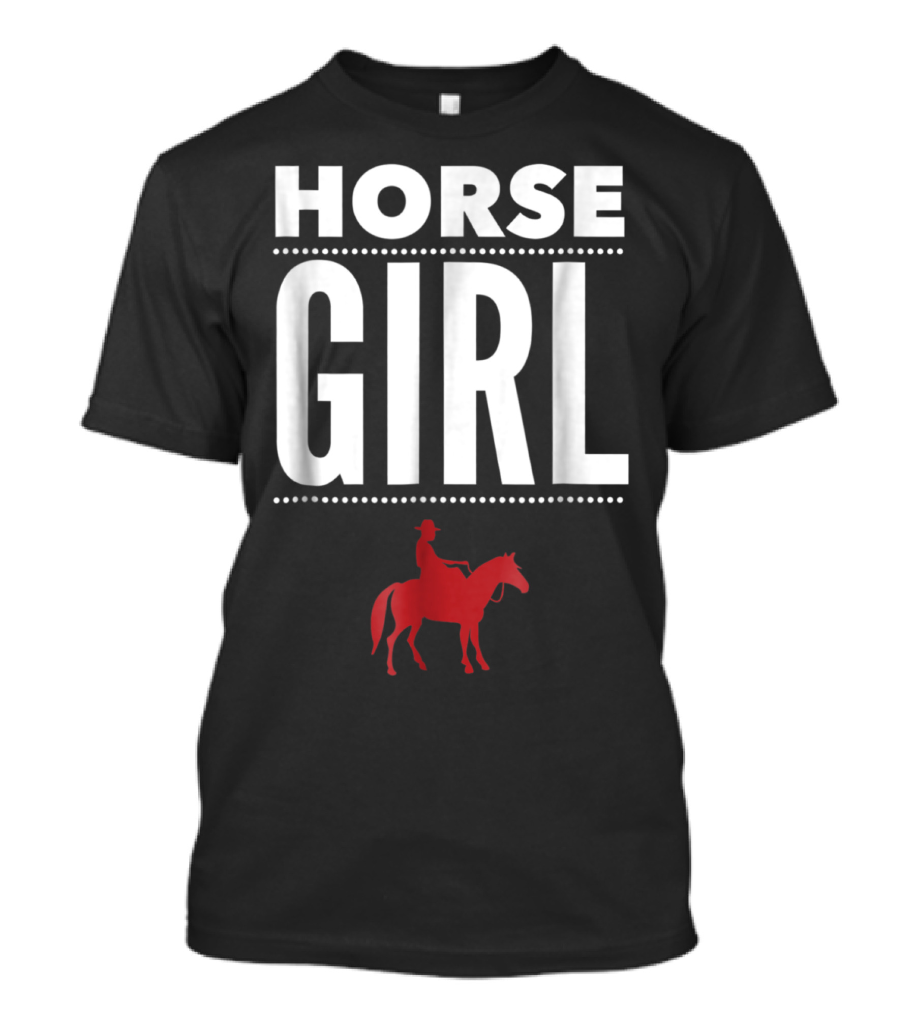 Horse Girl Riding Silhouette Country Lover Women's T-Shirt