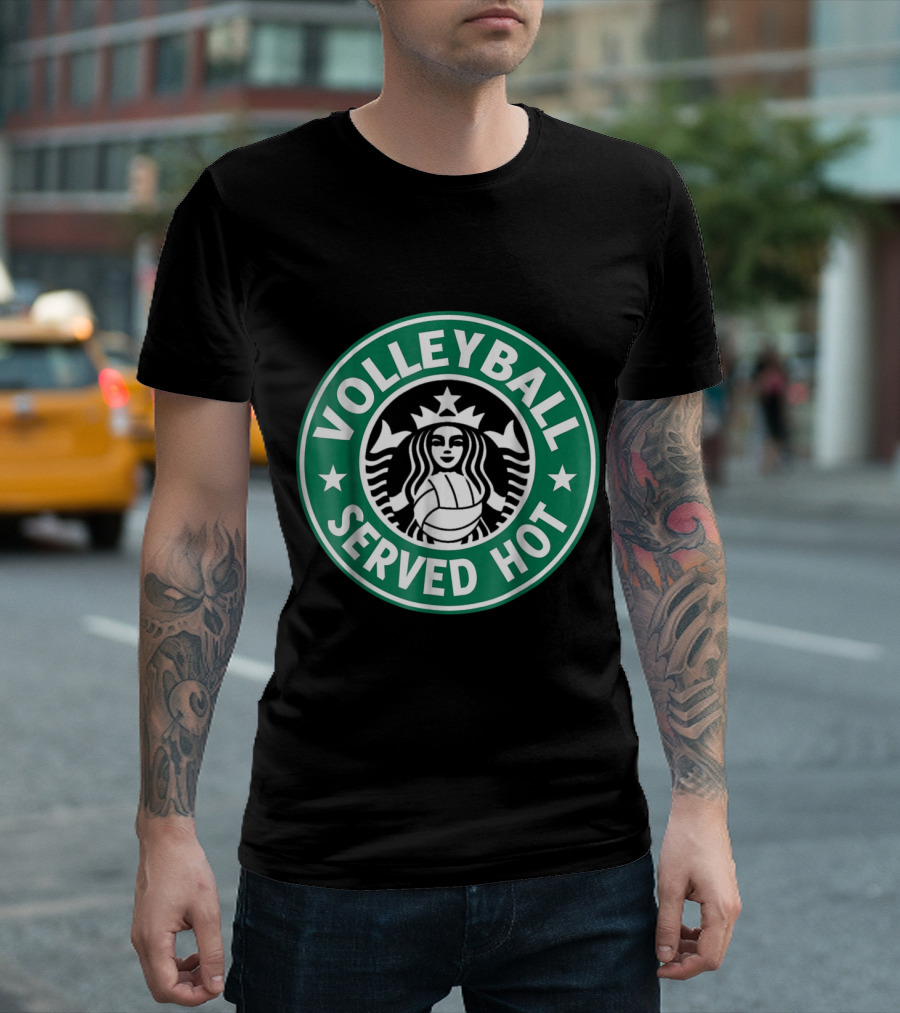 Volleyball Served Hot Funny Starbucks T-Shirt