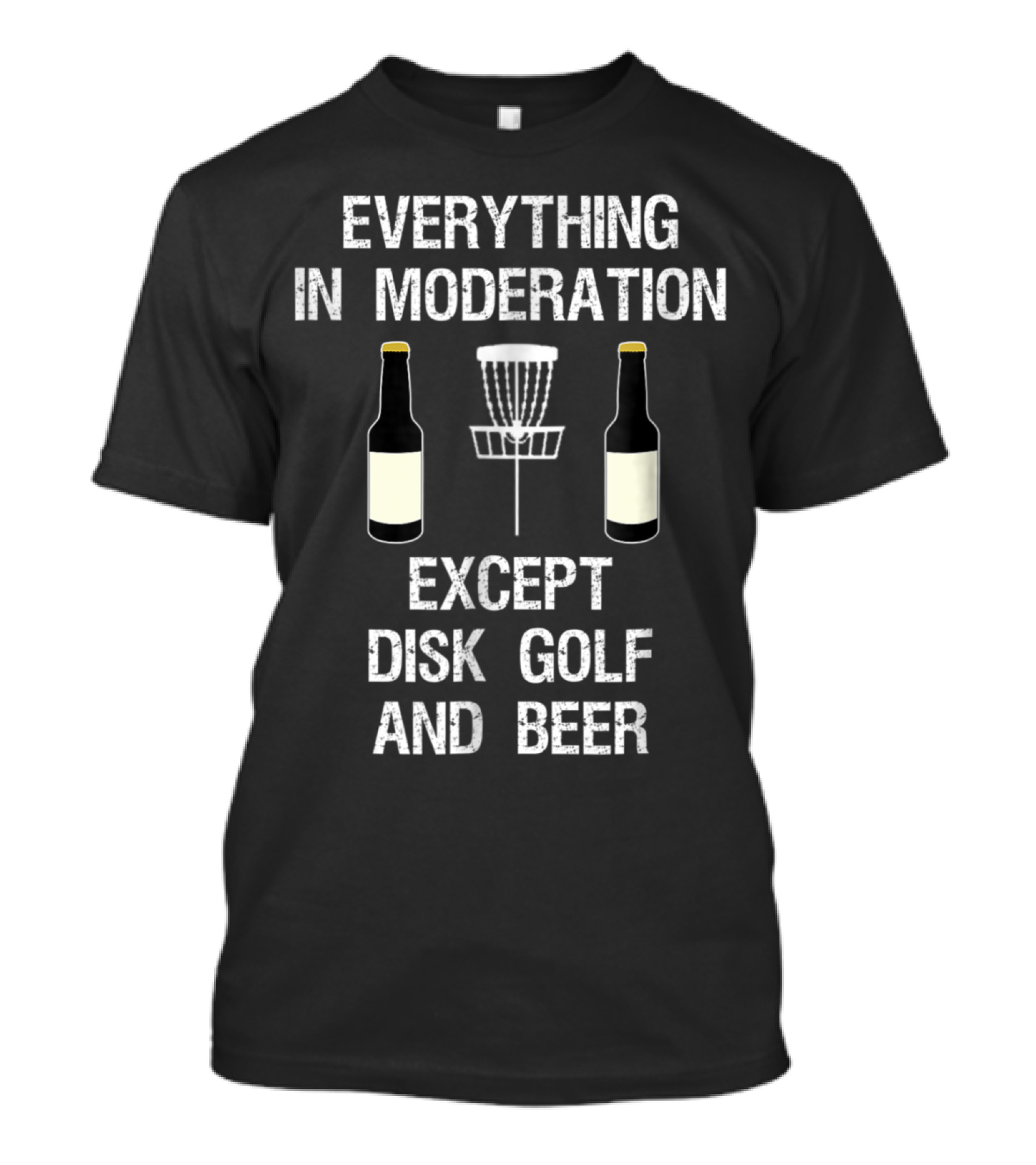 Everything In Moderation Except Disk Golf And Beer T-Shirt