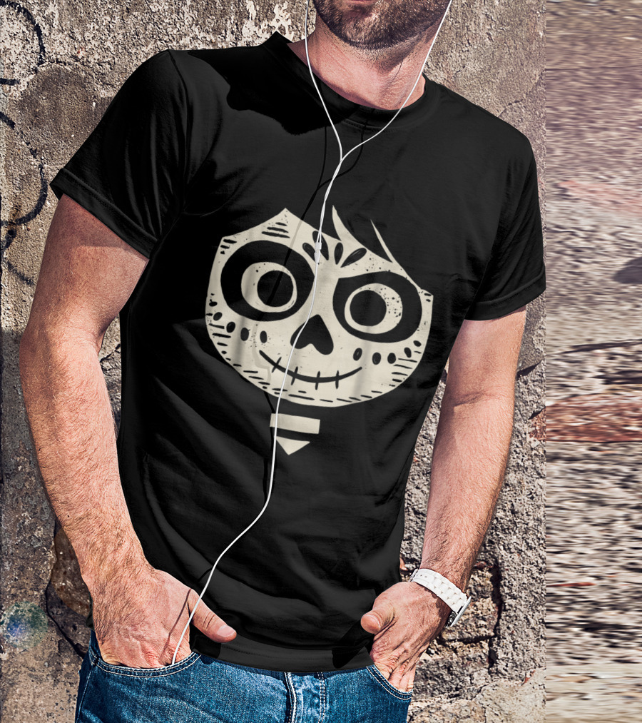 Coco Movie Miguel Skull Face Disney Pixar T-Shirt
